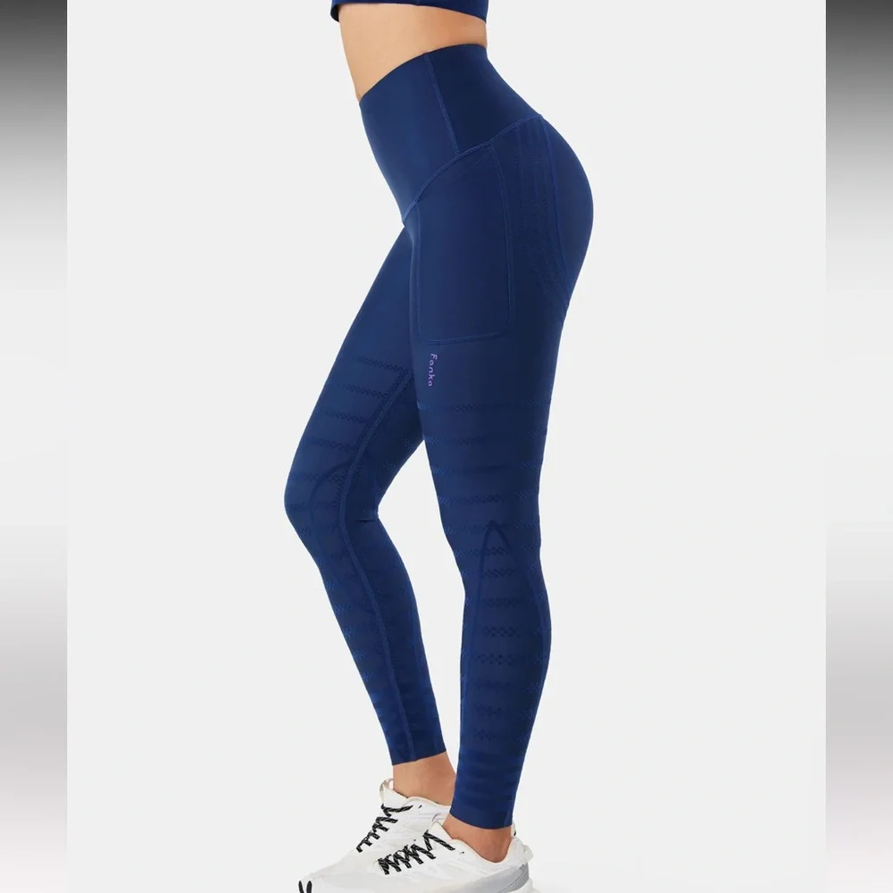 Fanka Women's Body Sculpt Recovery Leggings Navy Blue - Picture 7 of 10